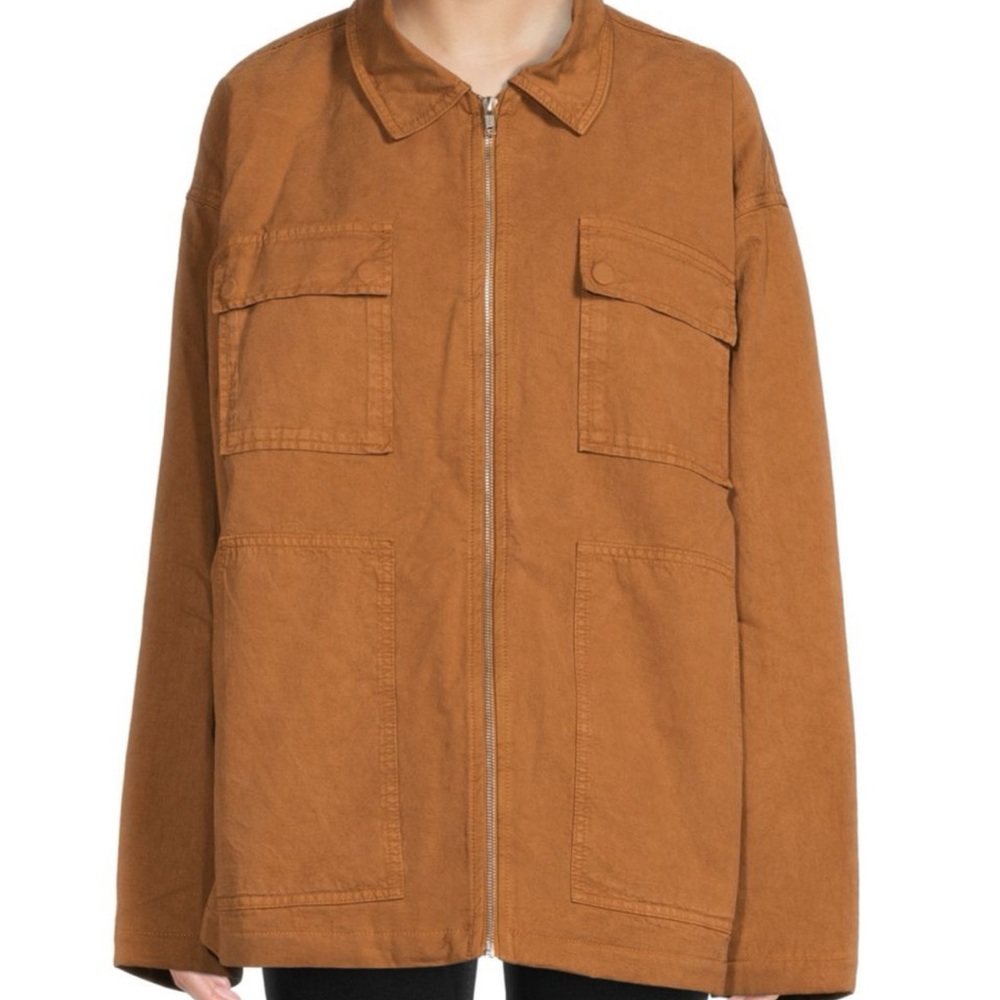 Good American Chore Dropped Shoulder Utility Jacket
